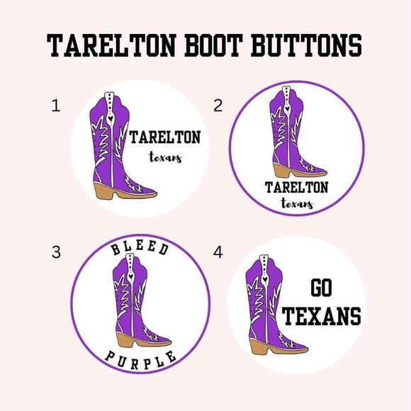 Tarelton game day buttons - Picture 1 of 1
